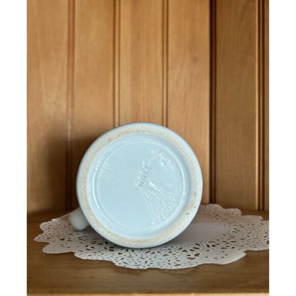 Antique Hall China White Ironstone Porcelain Shaving Coffee Mug Restaurantware - Picture 5 of 7